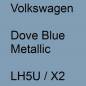 Preview: Volkswagen, Dove Blue Metallic, LH5U / X2.